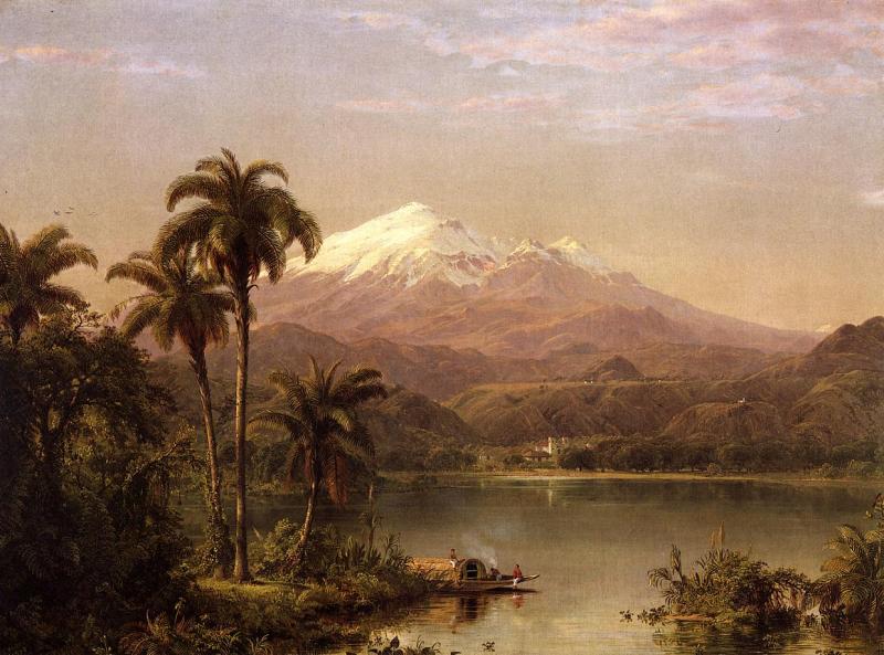 Frederic Edwin Church Tamaca Palms oil painting image